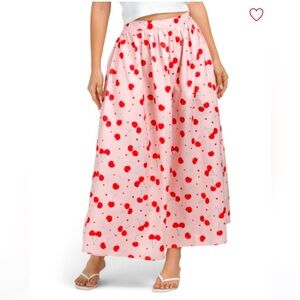 Cherry Print Skirt